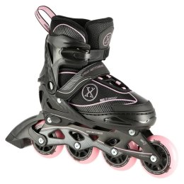 Łyżworolki NILS Extreme NA11008 czarno-różowe rozm. M (35-38)