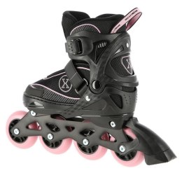 Łyżworolki NILS Extreme NA11008 czarno-różowe rozm. M (35-38)