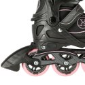 Łyżworolki NILS Extreme NA11008 czarno-różowe rozm. M (35-38)