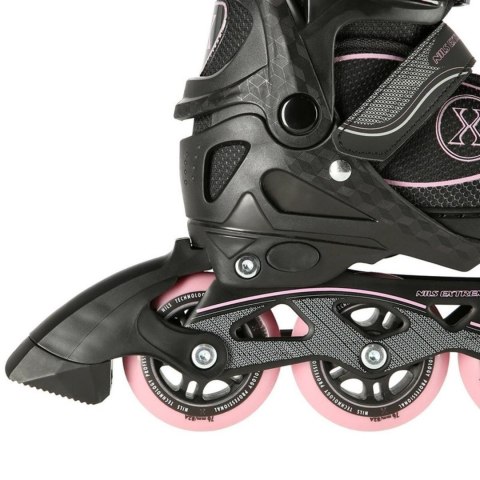 Łyżworolki NILS Extreme NA11008 czarno-różowe rozm. M (35-38) Łyżworolki NILS Extreme NA11008 czarno-różowe rozm. M (35-38)