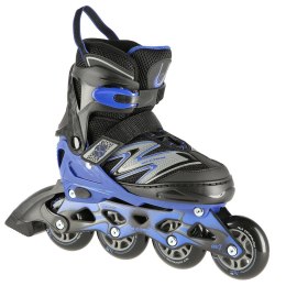 Łyżworolki NILS Extreme NA11010 czarno-niebieskie rozm. M (35-38)