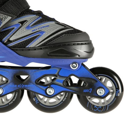 Łyżworolki NILS Extreme NA11010 czarno-niebieskie rozm. M (35-38) Łyżworolki NILS Extreme NA11010 czarno-niebieskie rozm. M (35-38)