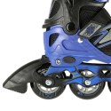 Łyżworolki NILS Extreme NA11010 czarno-niebieskie rozm. M (35-38)