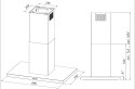 Okap wyspowy AKPO WK-4 ISLA FENIKS SLIM 90 CZARNY