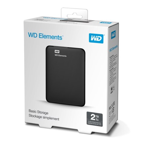 Dysk zewnętrzny HDD WD Elements (2TB; 2.5"; USB 3.0; Czarny; WDBU6Y0020BBK-WESN) Dysk zewnętrzny HDD WD Elements (2TB; 2.5"; USB 3.0; Czarny; WDBU6Y0020BBK-WESN)