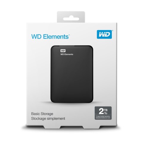 Dysk zewnętrzny HDD WD Elements (2TB; 2.5"; USB 3.0; Czarny; WDBU6Y0020BBK-WESN) Dysk zewnętrzny HDD WD Elements (2TB; 2.5"; USB 3.0; Czarny; WDBU6Y0020BBK-WESN)