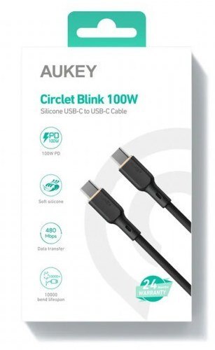 AUKEY CB-SCC102 KABEL USB-C QC PD 1.8M 5A 100W AUKEY CB-SCC102 KABEL USB-C QC PD 1.8M 5A 100W