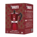 Bialetti - Deco Glamour - Moka Express 6tz Czerwona