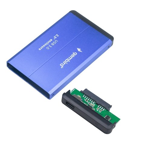 GEMBIRD OBUDOWA HDD/SSD USB 3.0 2.5" SATA, ALUMINIUM, NIEBIESKA GEMBIRD OBUDOWA HDD/SSD USB 3.0 2.5" SATA, ALUMINIUM, NIEBIESKA