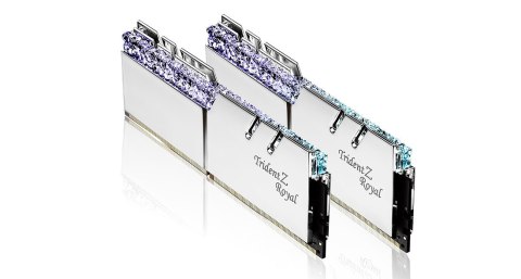 G.SKILL TRIDENTZ ROYAL RGB DDR4 2X32GB 3600MHZ CL18 XMP2 SILVER F4-3600C18D-64GTRS G.SKILL TRIDENTZ ROYAL RGB DDR4 2X32GB 3600MHZ CL18 XMP2 SILVER F4-3600C18D-64GTRS