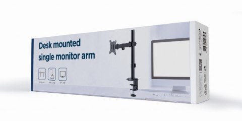 GEMBIRD BIURKOWE REGULOWANE RAMIĘ/UCHWYT NA MONITOR 17-32, VESA 100X100MM, DO 9 KG GEMBIRD BIURKOWE REGULOWANE RAMIĘ/UCHWYT NA MONITOR 17-32, VESA 100X100MM, DO 9 KG