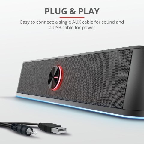 Głośnik TRUST GXT619 THORNE RGB LED SOUNDBAR Głośnik TRUST GXT619 THORNE RGB LED SOUNDBAR