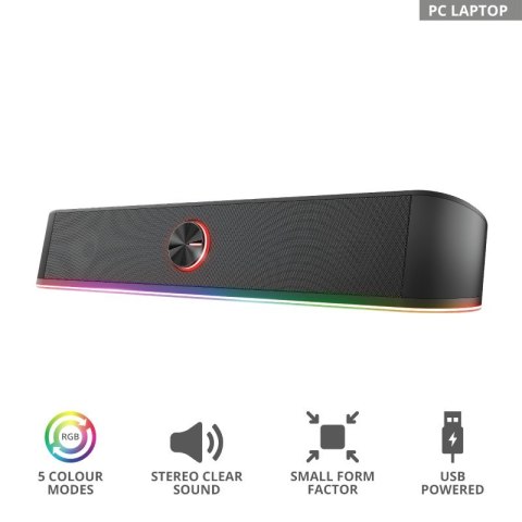Głośnik TRUST GXT619 THORNE RGB LED SOUNDBAR Głośnik TRUST GXT619 THORNE RGB LED SOUNDBAR