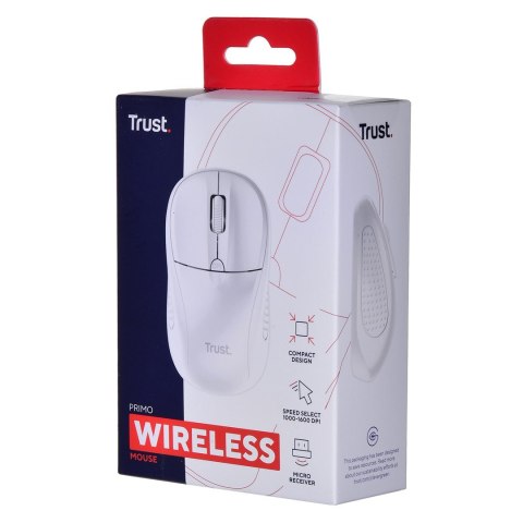 Mysz TRUST Primo Wireless Mouse matt white Mysz TRUST Primo Wireless Mouse matt white
