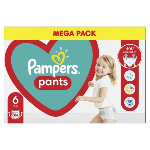 PAMPERS Pieluchomajtki XL Rozm 6, 15+kg,84szt PAMPERS Pieluchomajtki XL Rozm 6, 15+kg,84szt