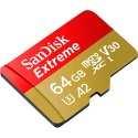 SANDISK EXTREME microSDXC 64 GB 170/80 MB/s A2