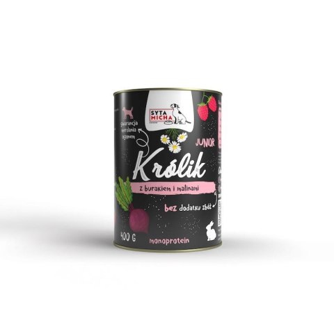 SYTA MICHA Mokra karma Królik z burakiem 400g SYTA MICHA Mokra karma Królik z burakiem 400g