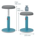 LEITZ Ergonomiczny stołek ERGO COSY, niebieski