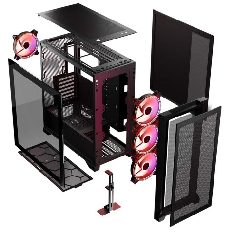 MODECOM OBUDOWA VOLCANO EXPANSE S APEX ARGB MIDI BLACK MODECOM OBUDOWA VOLCANO EXPANSE S APEX ARGB MIDI BLACK