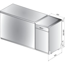 Zmywarka WHIRLPOOL WSFC 3M17 X
