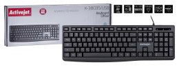 Activejet Klawiatura przewodowa USB K-3803S