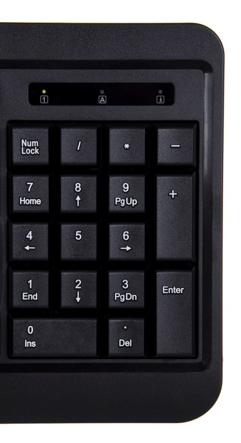Activejet Klawiatura przewodowa USB K-3807S czarna Activejet Klawiatura przewodowa USB K-3807S czarna