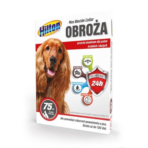 HILTON Obroża Przeciw Insektom z Margosą Dł. 75cm dla kota/psa HILTON Obroża Przeciw Insektom z Margosą Dł. 75cm dla kota/psa