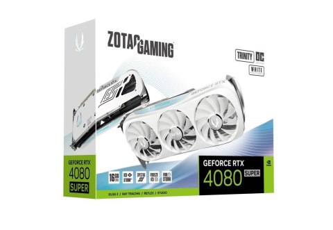 Karta graficzna ZOTAC GAMING GeForce RTX 4080 SUPER Trinity OC White Edition Karta graficzna ZOTAC GAMING GeForce RTX 4080 SUPER Trinity OC White Edition