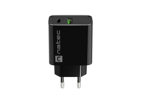 NATEC ŁADOWARKA SIECIOWA RIBERA USB-A + USB-C 20W POWER DELIVERY CZARNA NUC-2062 NATEC ŁADOWARKA SIECIOWA RIBERA USB-A + USB-C 20W POWER DELIVERY CZARNA NUC-2062