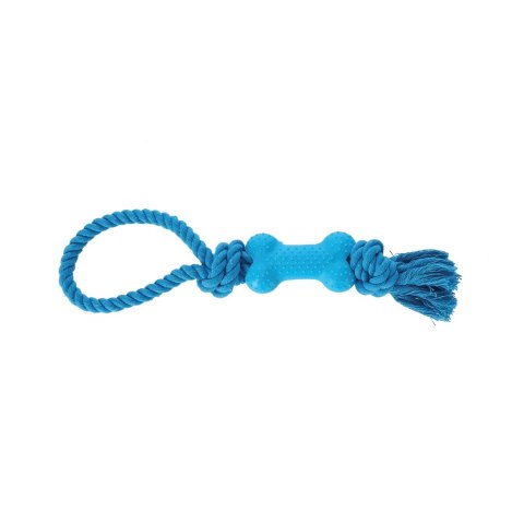 DINGO Sznur z kością denta fresh 30,0cm niebieski