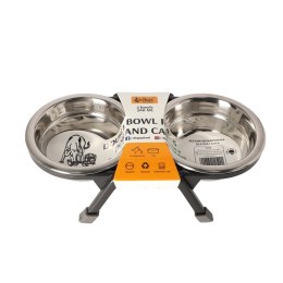 DINGO Zestaw do karmienia+stelaż 2x400ml