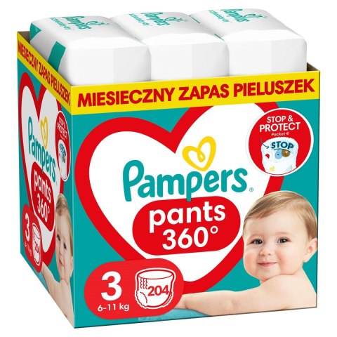 PAMPERS Pieluchy MTH Rozm 3, 6-11kg, 204szt. PAMPERS Pieluchy MTH Rozm 3, 6-11kg, 204szt.