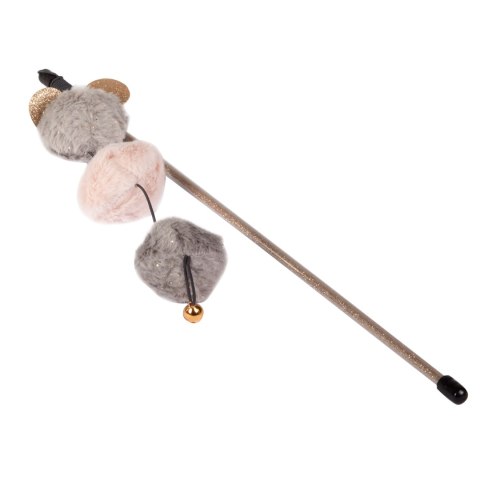 DINGO Wędka dla kota - pompony 45+28cm DINGO Wędka dla kota - pompony 45+28cm