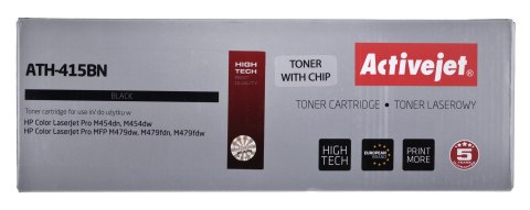 Activejet ATH-415BN Toner (zamiennik HP 415A W2030A; Supreme; 2400 stron; czarny) z chipem Activejet ATH-415BN Toner (zamiennik HP 415A W2030A; Supreme; 2400 stron; czarny) z chipem