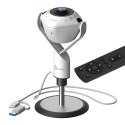 Kamera j5create 360° AI-Powered Webcam with Speakerphone USB-C/USB Type A; kolor biało-czarny JVU368-N