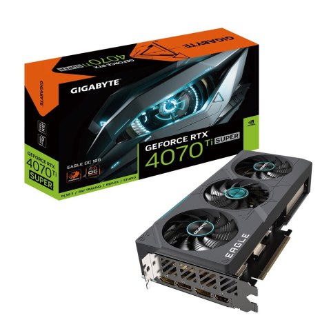 Karta graficzna Gigabyte GeForce RTX 4070 Ti SUPER EAGLE OC 16GB GDDR6X Karta graficzna Gigabyte GeForce RTX 4070 Ti SUPER EAGLE OC 16GB GDDR6X