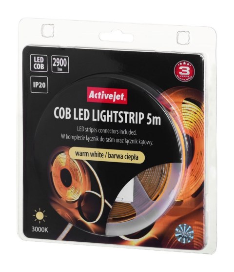 Taśma LED COB 5m barwa ciepła IP20 Taśma LED COB 5m barwa ciepła IP20