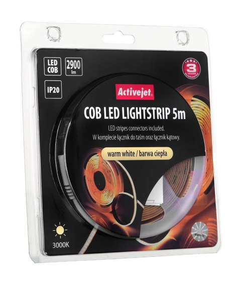 Taśma LED COB 5m barwa ciepła IP20 Taśma LED COB 5m barwa ciepła IP20
