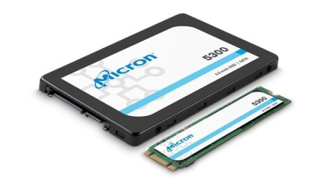 Dysk SSD Micron 5300 MAX 960GB SATA 2.5" MTFDDAK960TDT-1AW1ZABYYT (DWPD 5) Tray Dysk SSD Micron 5300 MAX 960GB SATA 2.5" MTFDDAK960TDT-1AW1ZABYYT (DWPD 5) Tray