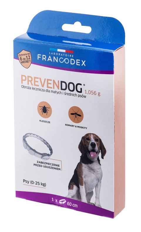 FRANCODEX PrevenDog - obroża przeciw kleszczom - 60 cm FRANCODEX PrevenDog - obroża przeciw kleszczom - 60 cm
