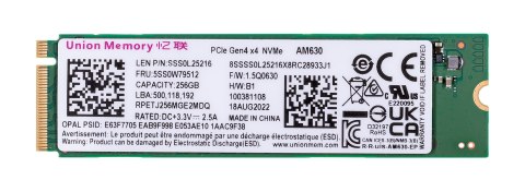 Dysk SSD Union Memory AM630 2280 256GB PCI-E Gen4 x4 NVMe Dysk SSD Union Memory AM630 2280 256GB PCI-E Gen4 x4 NVMe