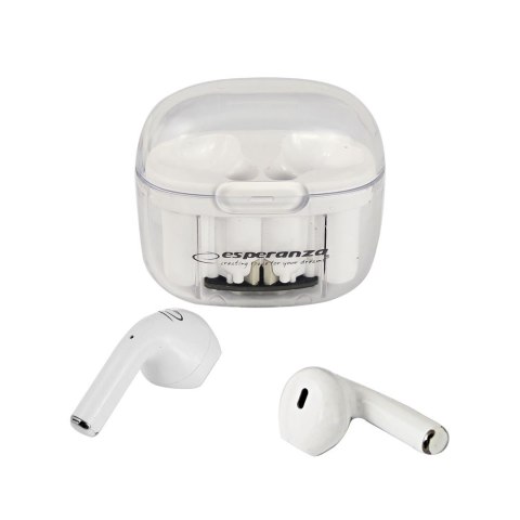 ESPERANZA SŁUCHAWKI DOUSZNE BLUETOOTH TWS ANTHE WHITERDERA EH237W ESPERANZA SŁUCHAWKI DOUSZNE BLUETOOTH TWS ANTHE WHITERDERA EH237W