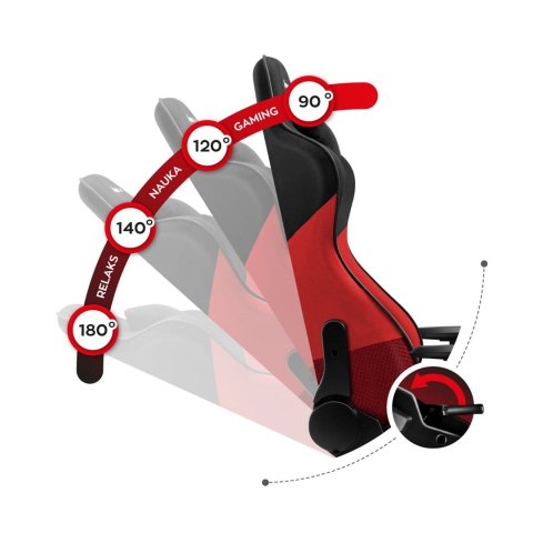 Fotel gamingowy Huzaro Force 6.2 Red Mesh Fotel gamingowy Huzaro Force 6.2 Red Mesh