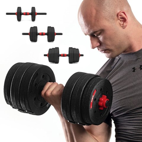 Sztangielki-Sztanga 2w1 SGP20 HMS 20 kg Sztangielki-Sztanga 2w1 SGP20 HMS 20 kg