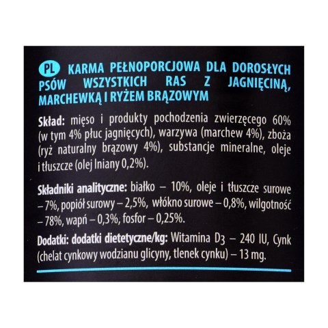DOLINA NOTECI Piper Animals z jagnięciną - mokra karma dla psa - 800 g DOLINA NOTECI Piper Animals z jagnięciną - mokra karma dla psa - 800 g