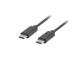 Kabel Lanberg CA-CMCM-10CU-0005-BK (USB 2.0 typu C - USB 2.0 typu C ; 0,50m; kolor czarny)