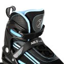 Łyżworolki NILS Extreme NJ19803A LED niebies rozm. S (31-34)