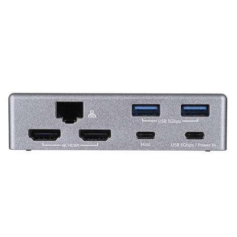 Podstawka ergonomiczna do notebooka ze stacją dokującą j5create Multi-Angle Dual HDMI Docking Stand USB-C 2xHDMI/2xUSB 3.1/1xUSB Podstawka ergonomiczna do notebooka ze stacją dokującą j5create Multi-Angle Dual HDMI Docking Stand USB-C 2xHDMI/2xUSB 3.1/1xUSB