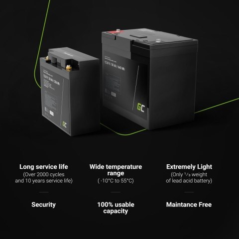GREEN CELL AKUMULATOR LIFEPO4 CAV08 12/12,8V 12AH 153WH / FASTON 250 (F2) GREEN CELL AKUMULATOR LIFEPO4 CAV08 12/12,8V 12AH 153WH / FASTON 250 (F2)