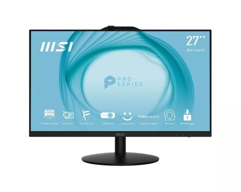 MSI AIO PRO AP272P 14M-495EU i7-14700 27" IPS LED FHD Non-Touch Anti-Glare 16GB SSD1TB M.2 AX211 WiFi 6E Windows 11 Pro Black MSI AIO PRO AP272P 14M-495EU i7-14700 27" IPS LED FHD Non-Touch Anti-Glare 16GB SSD1TB M.2 AX211 WiFi 6E Windows 11 Pro Black